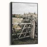 Rustic Private Gate Wall Art – Farmhouse Countryside Aesthetic