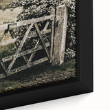 Rustic Private Gate Wall Art – Farmhouse Countryside Aesthetic