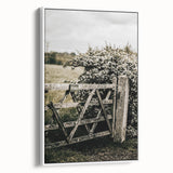 Rustic Private Gate Wall Art – Farmhouse Countryside Aesthetic