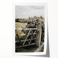 Rustic Private Gate Wall Art – Farmhouse Countryside Aesthetic