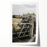 Rustic Private Gate Wall Art – Farmhouse Countryside Aesthetic