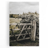 Rustic Private Gate Wall Art – Farmhouse Countryside Aesthetic