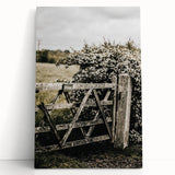 Rustic Private Gate Wall Art – Farmhouse Countryside Aesthetic