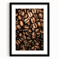 Close-Up Coffee Beans Rustic Wall Art for Kitchen and Coffee Bars