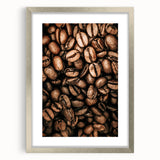 Close-Up Coffee Beans Rustic Wall Art for Kitchen and Coffee Bars