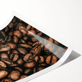 Close-Up Coffee Beans Rustic Wall Art for Kitchen and Coffee Bars