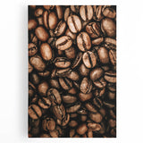 Close-Up Coffee Beans Rustic Wall Art for Kitchen and Coffee Bars