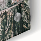 Squirrel on Tree Stump Wall Art – Rustic Farmhouse Nature Decor Print