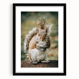 Charming Squirrel Wall Art – Rustic Farmhouse Nature-Inspired Decor