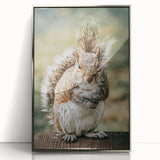 Charming Squirrel Wall Art – Rustic Farmhouse Nature-Inspired Decor
