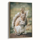 Charming Squirrel Wall Art – Rustic Farmhouse Nature-Inspired Decor