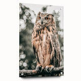 Majestic Owl Wall Art – Rustic Farmhouse Nature-Inspired Decor Print