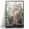 Majestic Owl Wall Art – Rustic Farmhouse Nature-Inspired Decor Print