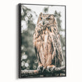 Majestic Owl Wall Art – Rustic Farmhouse Nature-Inspired Decor Print