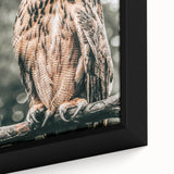 Majestic Owl Wall Art – Rustic Farmhouse Nature-Inspired Decor Print