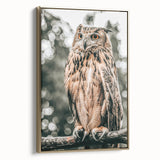 Majestic Owl Wall Art – Rustic Farmhouse Nature-Inspired Decor Print