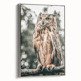 Majestic Owl Wall Art – Rustic Farmhouse Nature-Inspired Decor Print