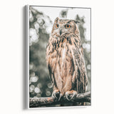 Majestic Owl Wall Art – Rustic Farmhouse Nature-Inspired Decor Print