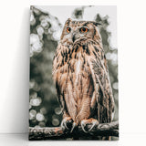 Majestic Owl Wall Art – Rustic Farmhouse Nature-Inspired Decor Print