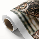 Regal Owl Wall Art – Rustic Farmhouse Nature-Inspired Decor Print