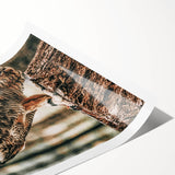 Regal Owl Wall Art – Rustic Farmhouse Nature-Inspired Decor Print