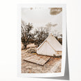 Rustic Camping Tent Wall Art – Farmhouse Adventure-Inspired Decor Print