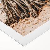 Rustic Driftwood Teepee Wall Art – Farmhouse Adventure Decor Print