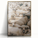 Sheep Herd Wall Art – Rustic Farmhouse Nature-Inspired Country Decor