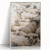 Sheep Herd Wall Art – Rustic Farmhouse Nature-Inspired Country Decor
