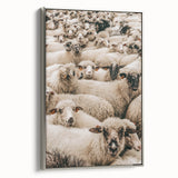 Sheep Herd Wall Art – Rustic Farmhouse Nature-Inspired Country Decor