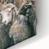 Sheep Herd Wall Art – Rustic Farmhouse Pastoral Country Decor Print