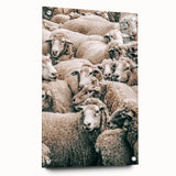 Sheep Herd Wall Art – Rustic Farmhouse Pastoral Country Decor Print