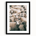 Sheep Herd Wall Art – Rustic Farmhouse Pastoral Country Decor Print