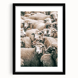 Sheep Herd Wall Art – Rustic Farmhouse Pastoral Country Decor Print