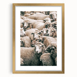 Sheep Herd Wall Art – Rustic Farmhouse Pastoral Country Decor Print