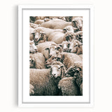 Sheep Herd Wall Art – Rustic Farmhouse Pastoral Country Decor Print