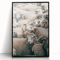Sheep Herd Wall Art – Rustic Farmhouse Pastoral Country Decor Print