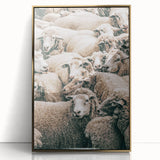 Sheep Herd Wall Art – Rustic Farmhouse Pastoral Country Decor Print
