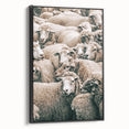 Sheep Herd Wall Art – Rustic Farmhouse Pastoral Country Decor Print