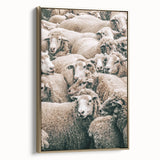 Sheep Herd Wall Art – Rustic Farmhouse Pastoral Country Decor Print