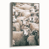 Sheep Herd Wall Art – Rustic Farmhouse Pastoral Country Decor Print