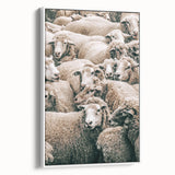 Sheep Herd Wall Art – Rustic Farmhouse Pastoral Country Decor Print
