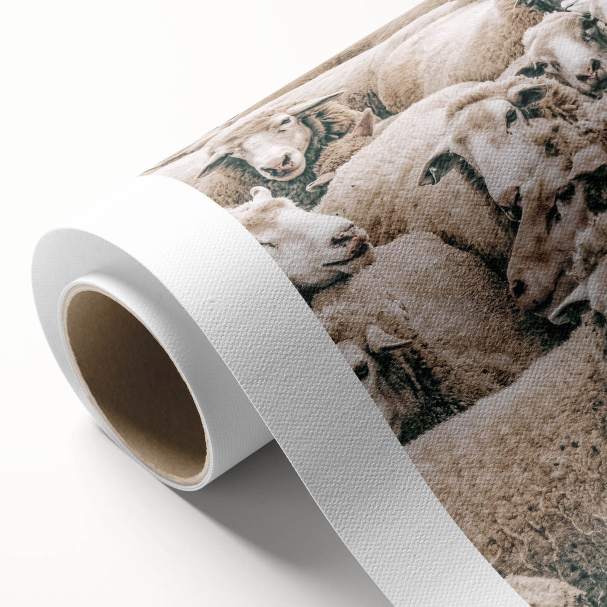 Sheep Herd Wall Art – Rustic Farmhouse Pastoral Country Decor Print