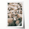 Sheep Herd Wall Art – Rustic Farmhouse Pastoral Country Decor Print