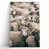 Sheep Herd Wall Art – Rustic Farmhouse Pastoral Country Decor Print