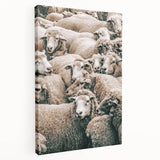 Sheep Herd Wall Art – Rustic Farmhouse Pastoral Country Decor Print