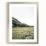 Mountain Valley Wall Art – Rustic Farmhouse Nature-Inspired Decor Print