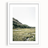 Mountain Valley Wall Art – Rustic Farmhouse Nature-Inspired Decor Print