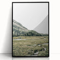 Mountain Valley Wall Art – Rustic Farmhouse Nature-Inspired Decor Print