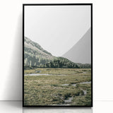 Mountain Valley Wall Art – Rustic Farmhouse Nature-Inspired Decor Print